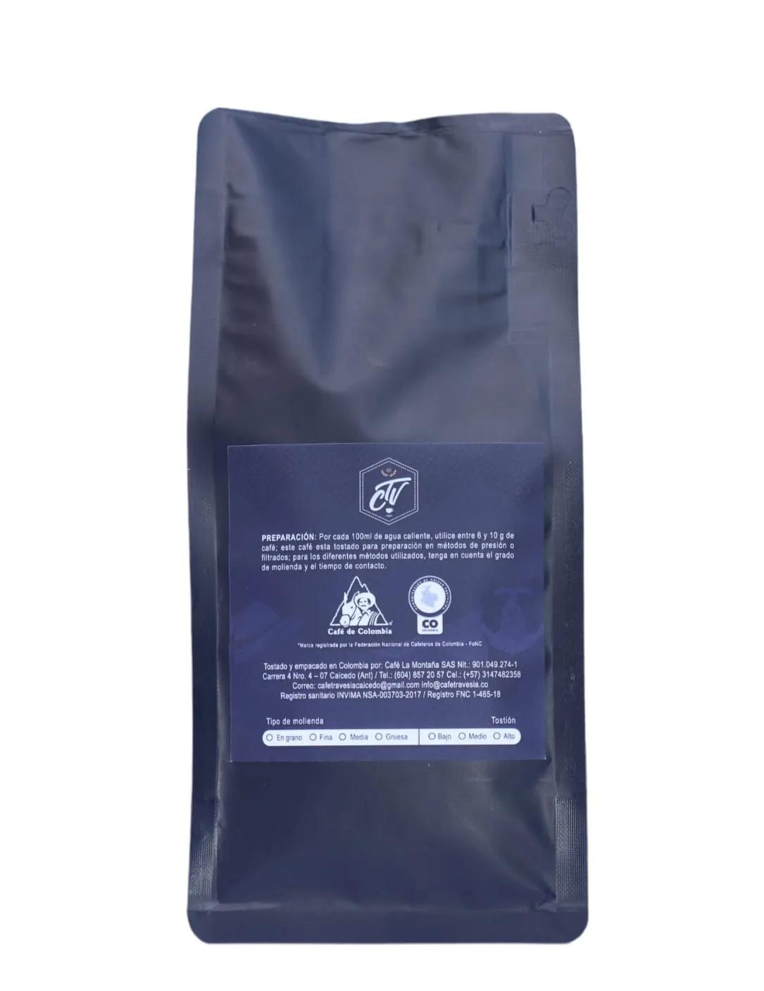 Café Travesía Sabor Colombia · 250 g: foto 2